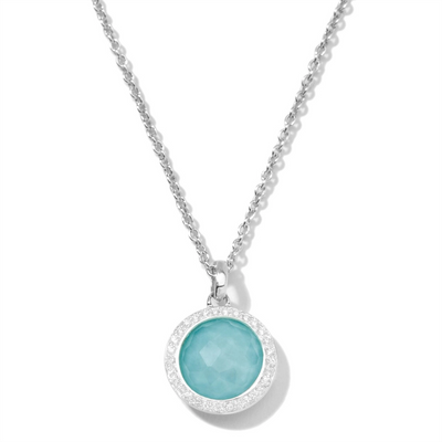 Ippolita Necklaces in Silver containing Quartz, Multi-gemstone, Diamond, Turquoise SN512DFTQDIA