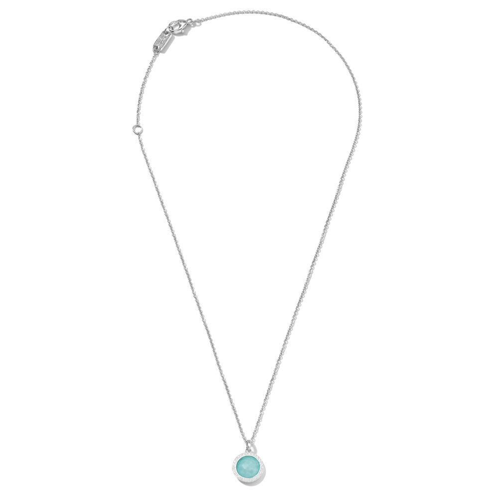 Ippolita Necklaces in Silver containing Quartz, Multi-gemstone, Diamond, Turquoise SN512DFTQDIA
