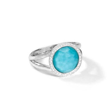 Ippolita Rings in Silver containing Quartz, Multi-gemstone, Diamond, Turquoise SR386DFTQDIA