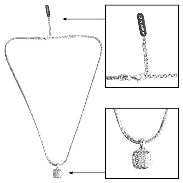 John Hardy Necklaces in Silver containing Diamond NBP992412DIX16-18