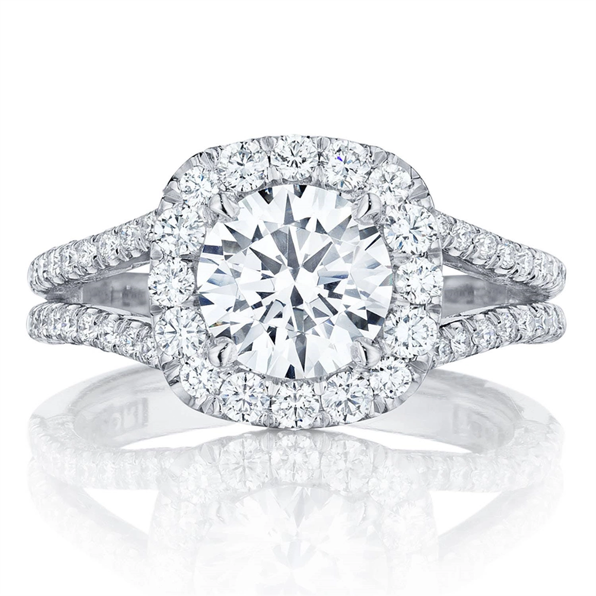 Tacori Engagement Rings in Platinum/Palladium containing Diamond HT 2548 CU 7.5