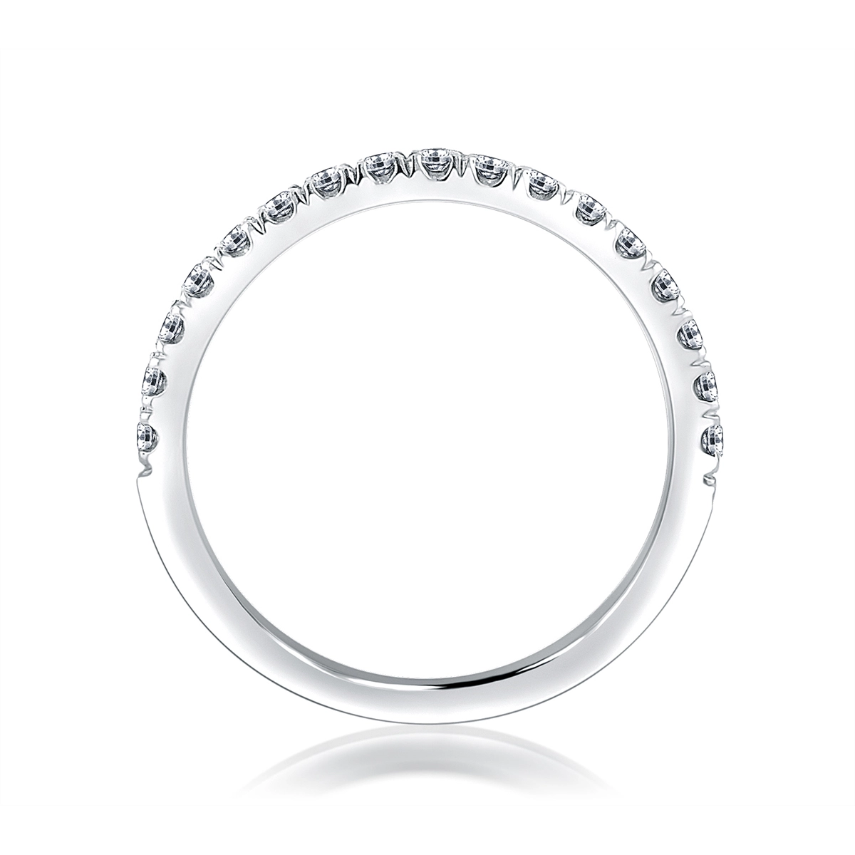 A. Jaffe Wedding Rings in White Gold containing Diamond WR0906/15-W