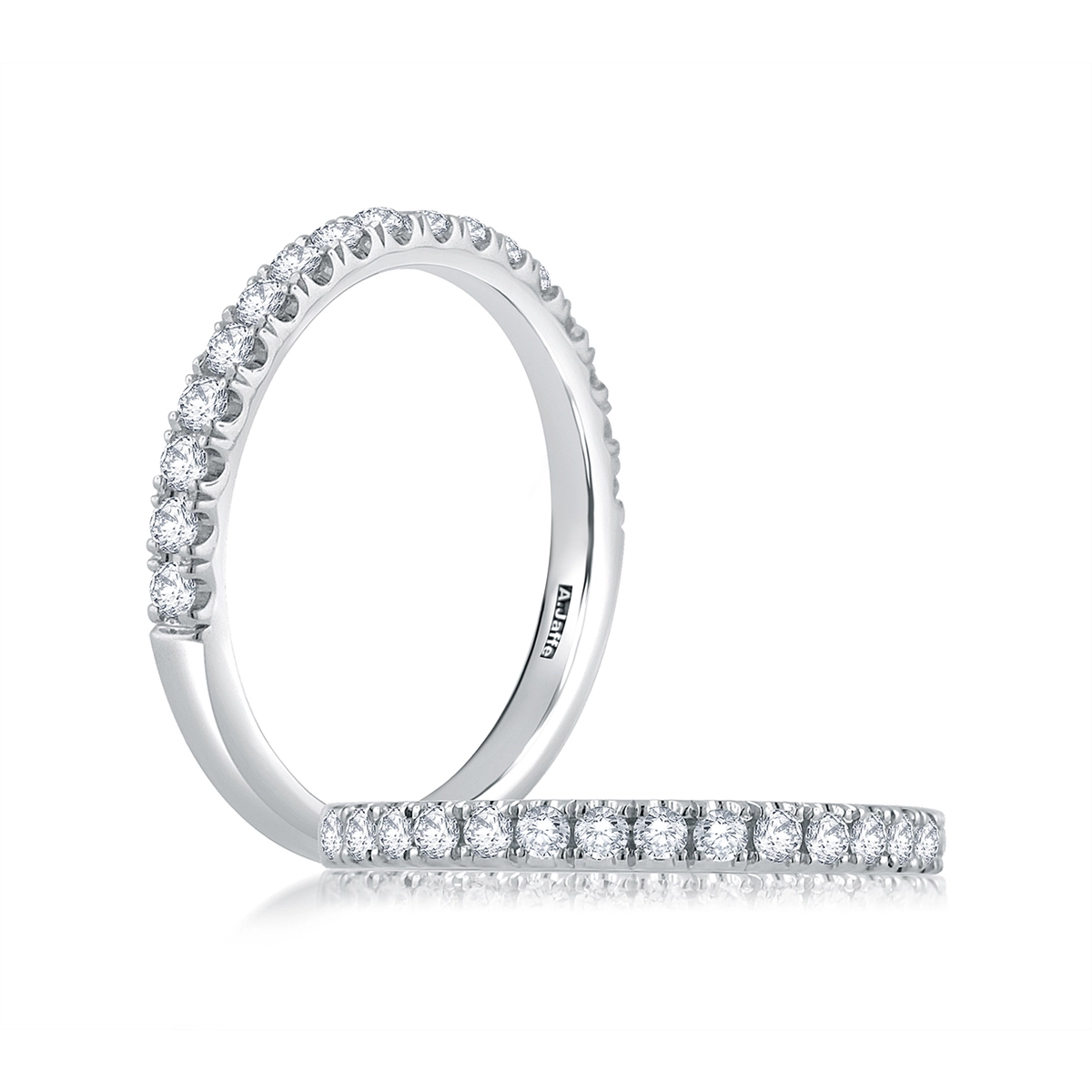 A. Jaffe Wedding Rings in White Gold containing Diamond WR0906/15-W
