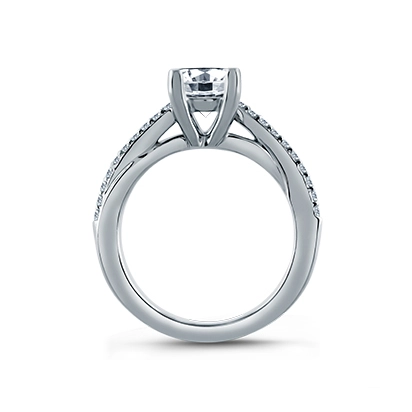 A. Jaffe Engagement Rings in White Gold containing Diamond ME1582/63-14Ksi