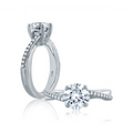A. Jaffe Engagement Rings in White Gold containing Diamond ME1582/63-14Ksi