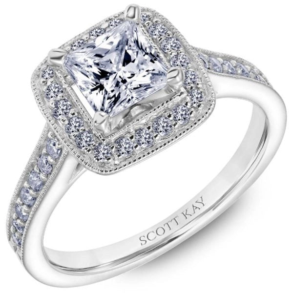 Scott Kay Engagement Rings in White Gold containing Diamond M1606R310WW