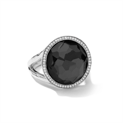 csv_image Ippolita Ring in Silver containing Quartz, Other, Multi-gemstone, Diamond SR385DFHEMDIA