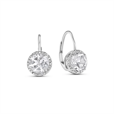 Earrings Earrings in Silver containing Other, Multi-gemstone, Diamond 256663