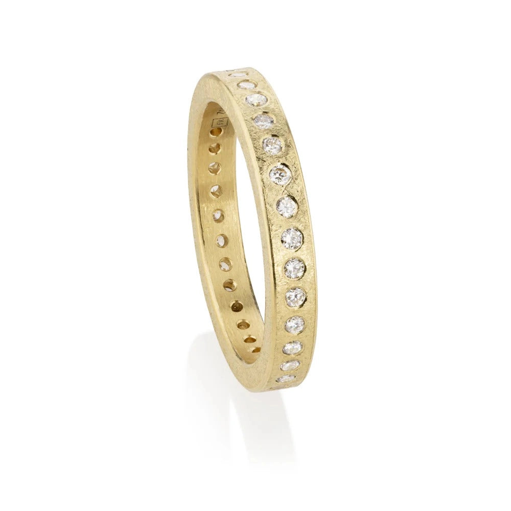 Todd Reed Rings in Yellow Gold containing Diamond TRDR391-18KY-B