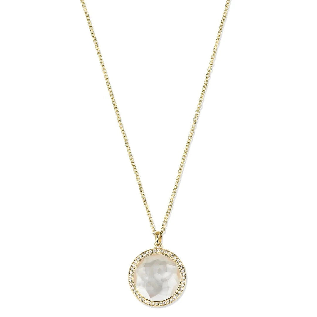 Ippolita Necklaces in Yellow Gold containing Mother of pearl, Quartz, Multi-gemstone, Diamond GN197DFMOPDIA