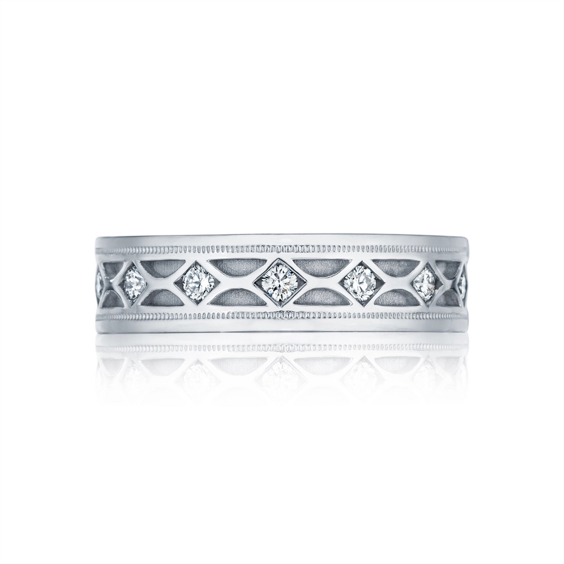 Tacori Wedding Rings in White Gold containing Diamond 126-6WD