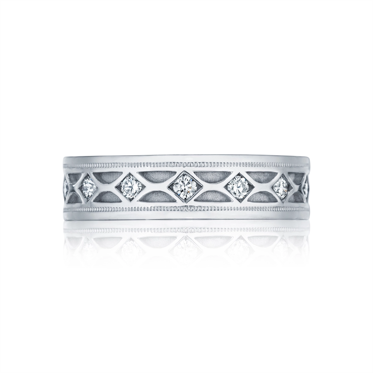 Tacori Wedding Rings in White Gold containing Diamond 126-6WD