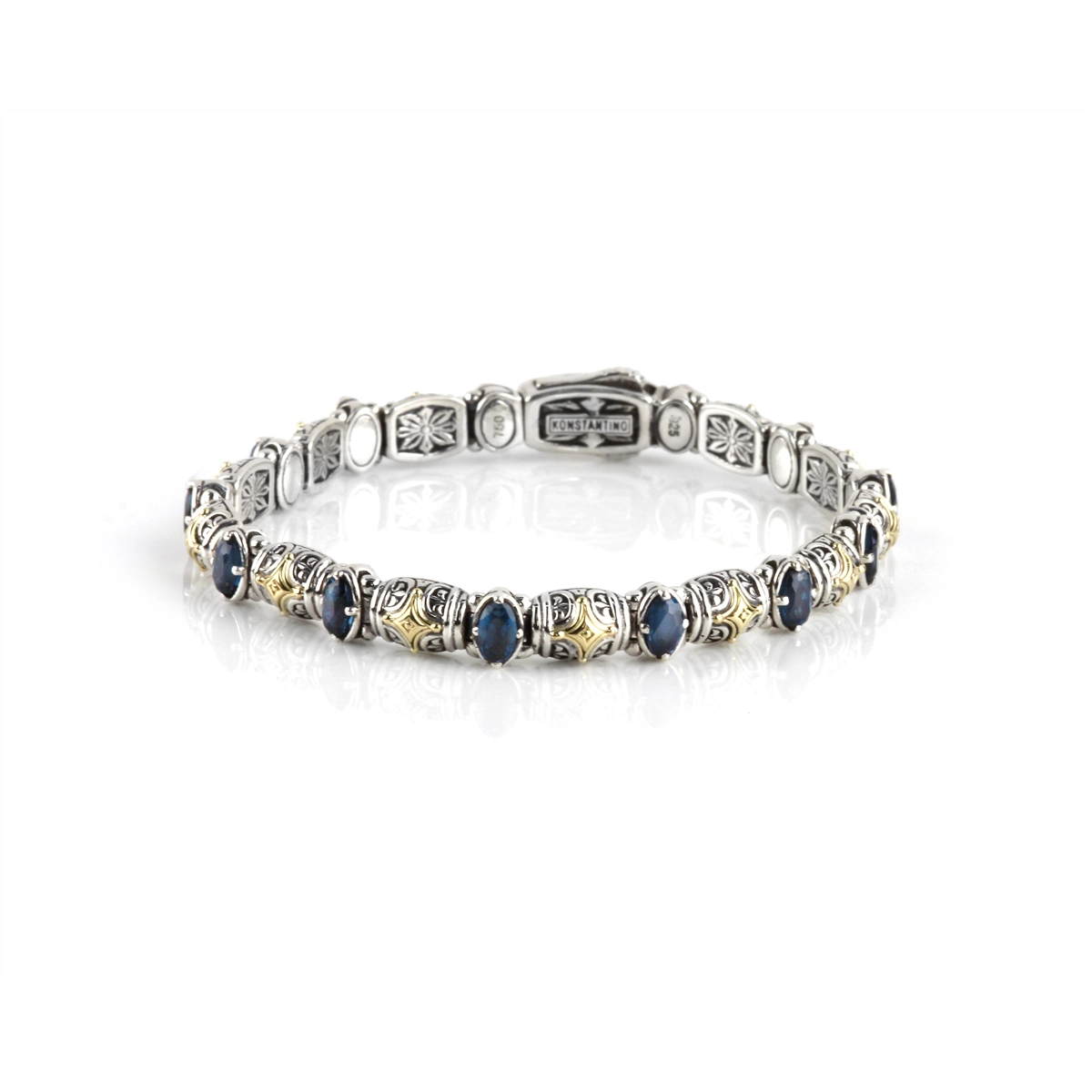 Konstantino Bracelets in Mixed Metals containing London blue topaz BMK4333-298-CUT