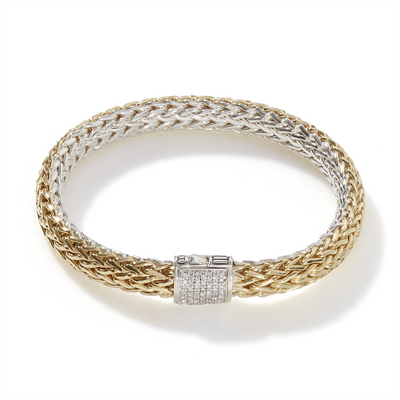 John Hardy Bracelets in Mixed Metals containing Diamond BZP90402RVDIXUM