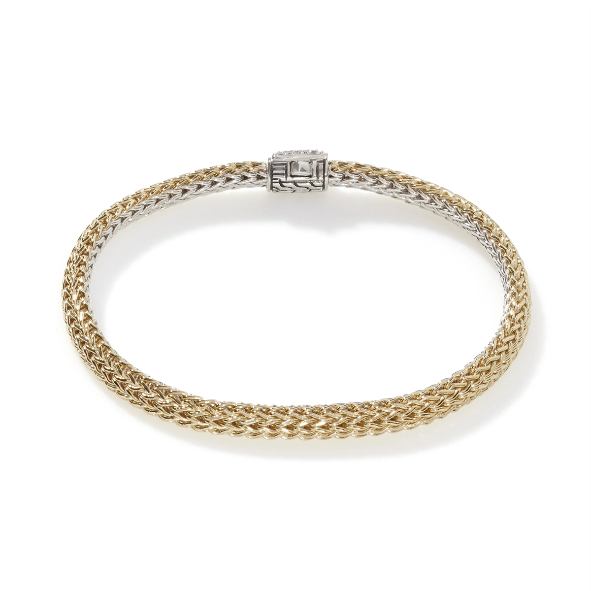 John Hardy Bracelets in Mixed Metals containing Diamond BZP96002RVDIXUM