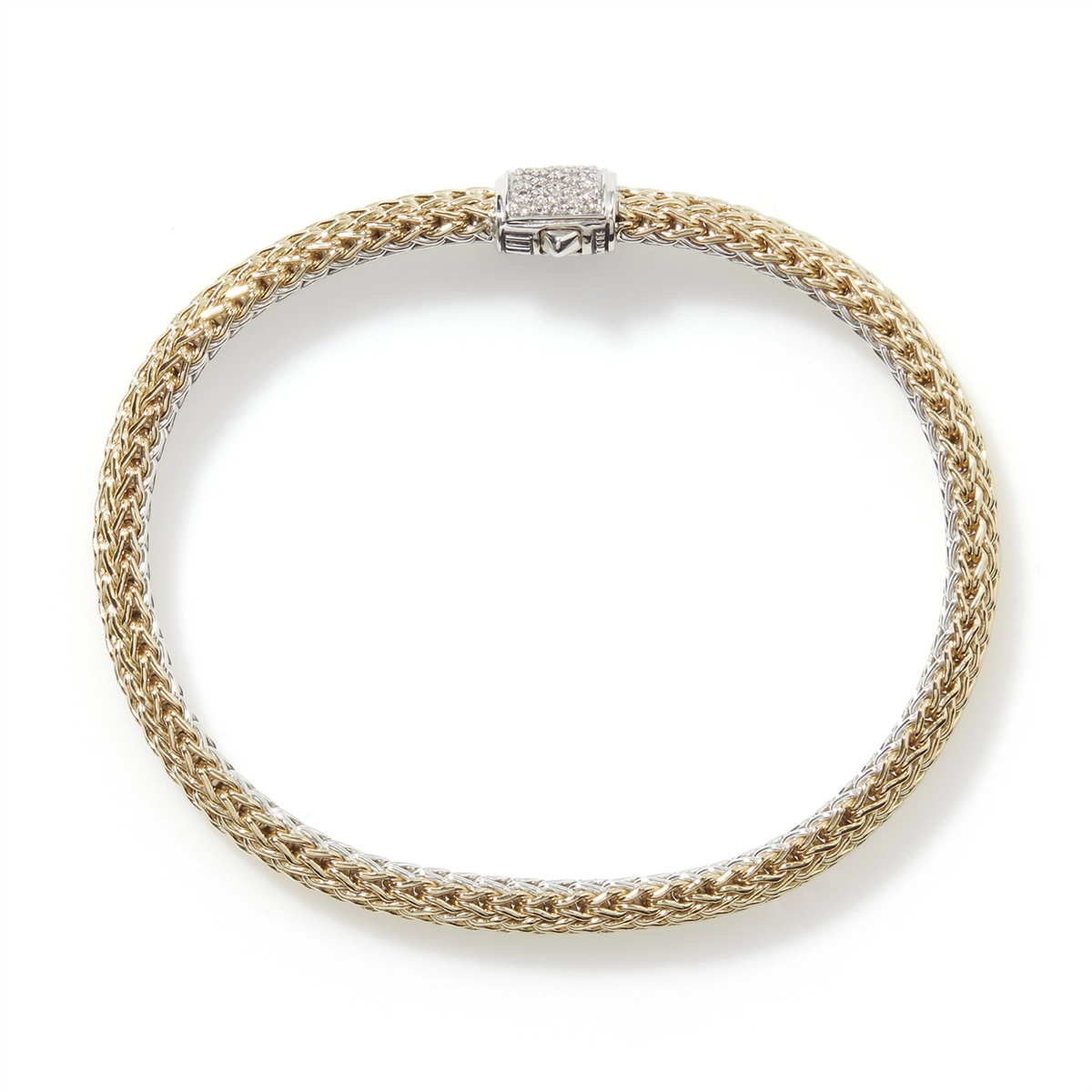 John Hardy Bracelets in Mixed Metals containing Diamond BZP96002RVDIXUM