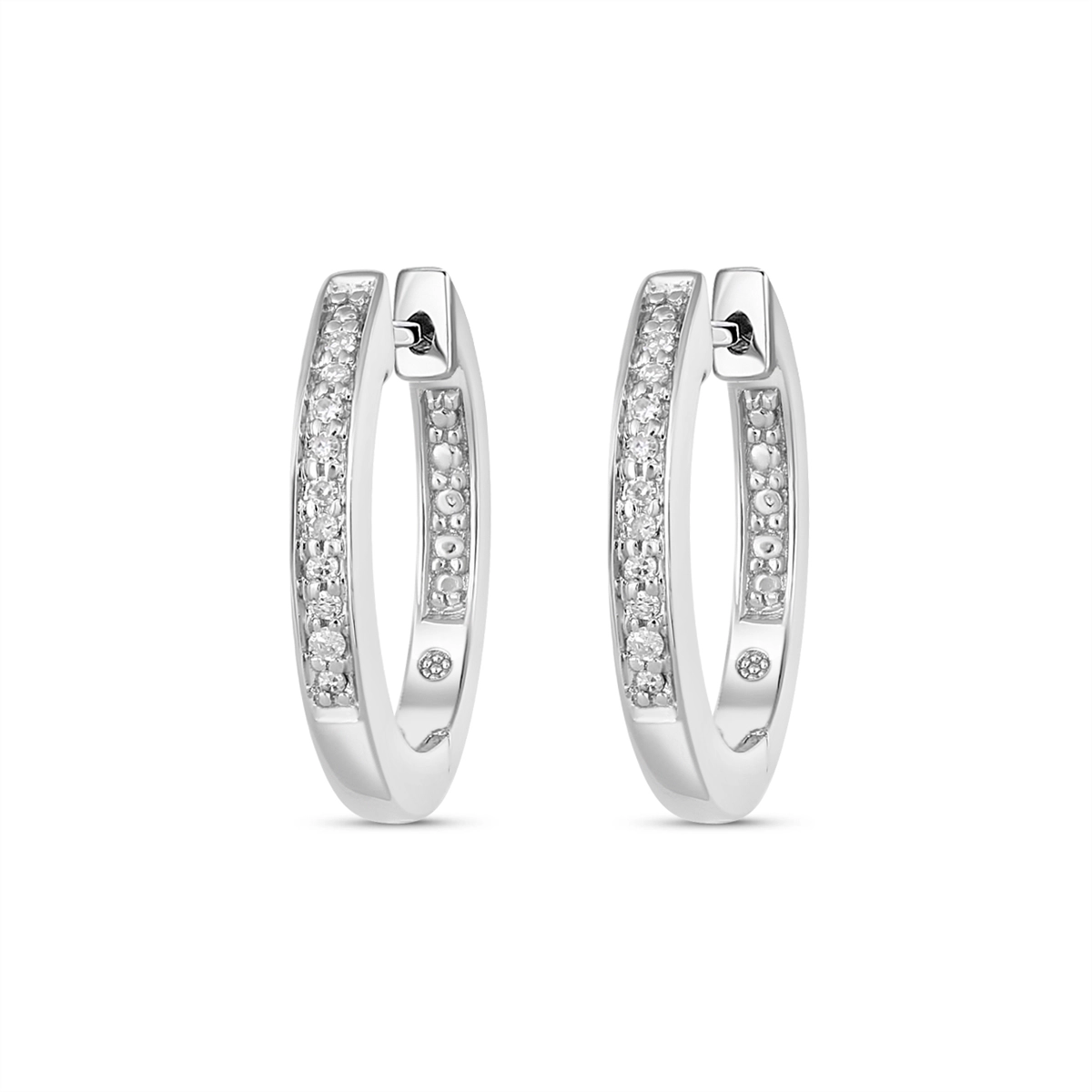 Earrings Earrings in Silver containing Diamond 276914