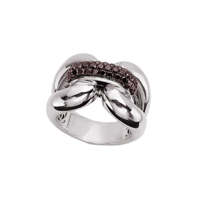 csv_image Charles Krypell Ring in Mixed Metals containing Black diamond 3-6714-SBRP