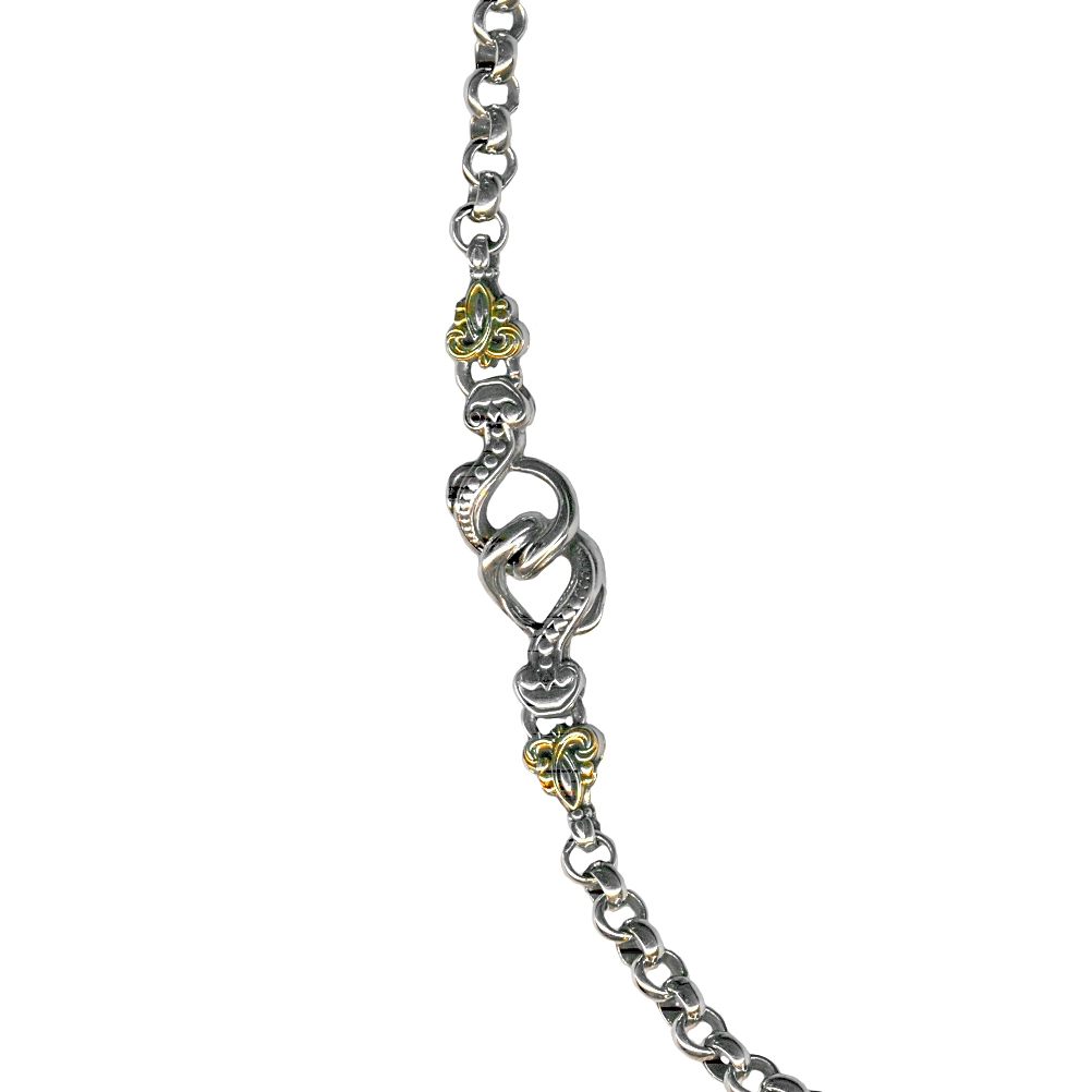 Konstantino Necklaces in Mixed Metals KOMK4703-130-18" 2U