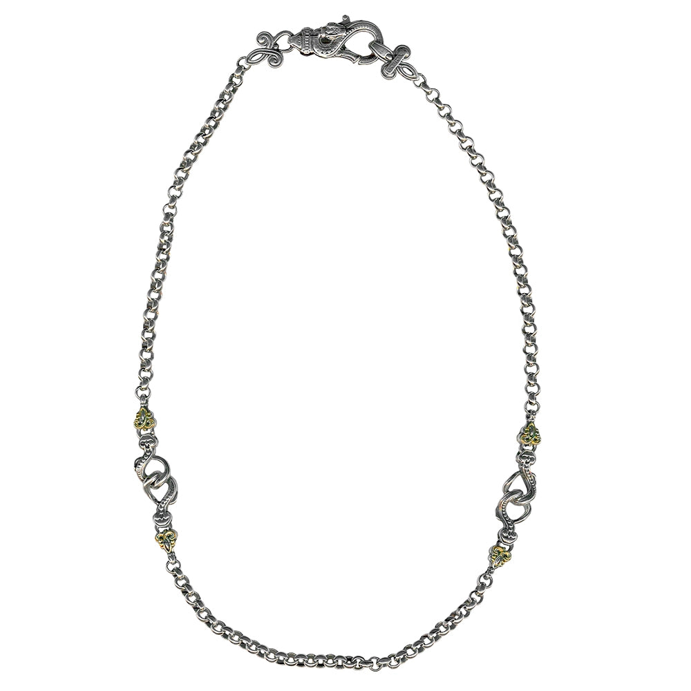 Konstantino Necklaces in Mixed Metals KOMK4703-130-18" 2U
