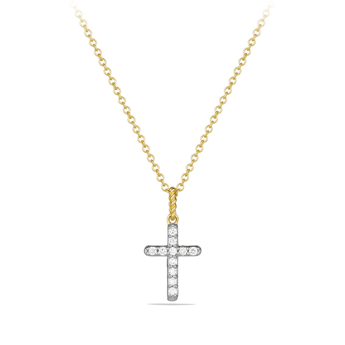 David Yurman Necklaces in Yellow Gold containing Diamond N0878888ADI18
