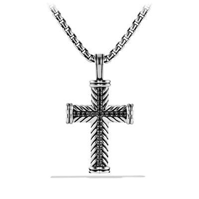 David Yurman Pendants in Silver containing Black diamond D05034MSSABD