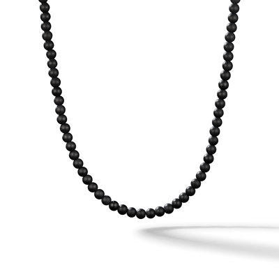 David Yurman Necklaces in Silver containing Black onyx N15598MSSBBO22