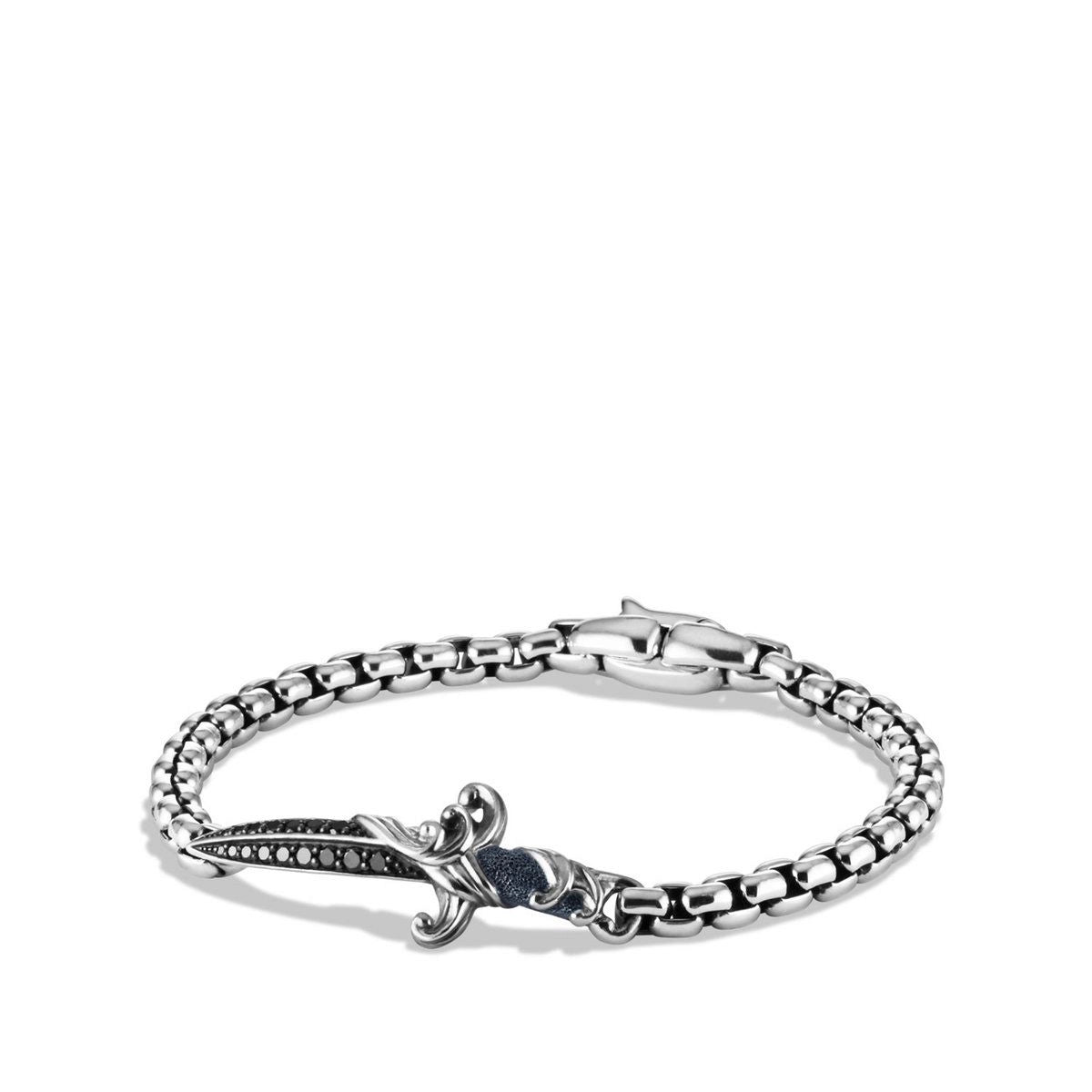 David Yurman Bracelets in Silver containing Black diamond B15538MSSABDM