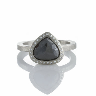 csv_image Todd Reed Ring in Platinum/Palladium containing Black diamond, Multi-gemstone, Diamond TRDR481-PD-P4