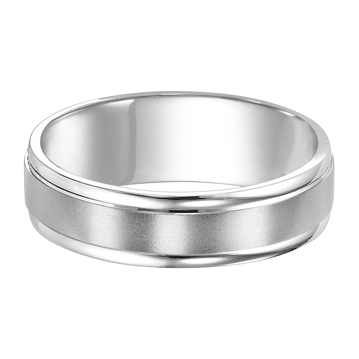Mens Bands Wedding Rings in White Gold 345261
