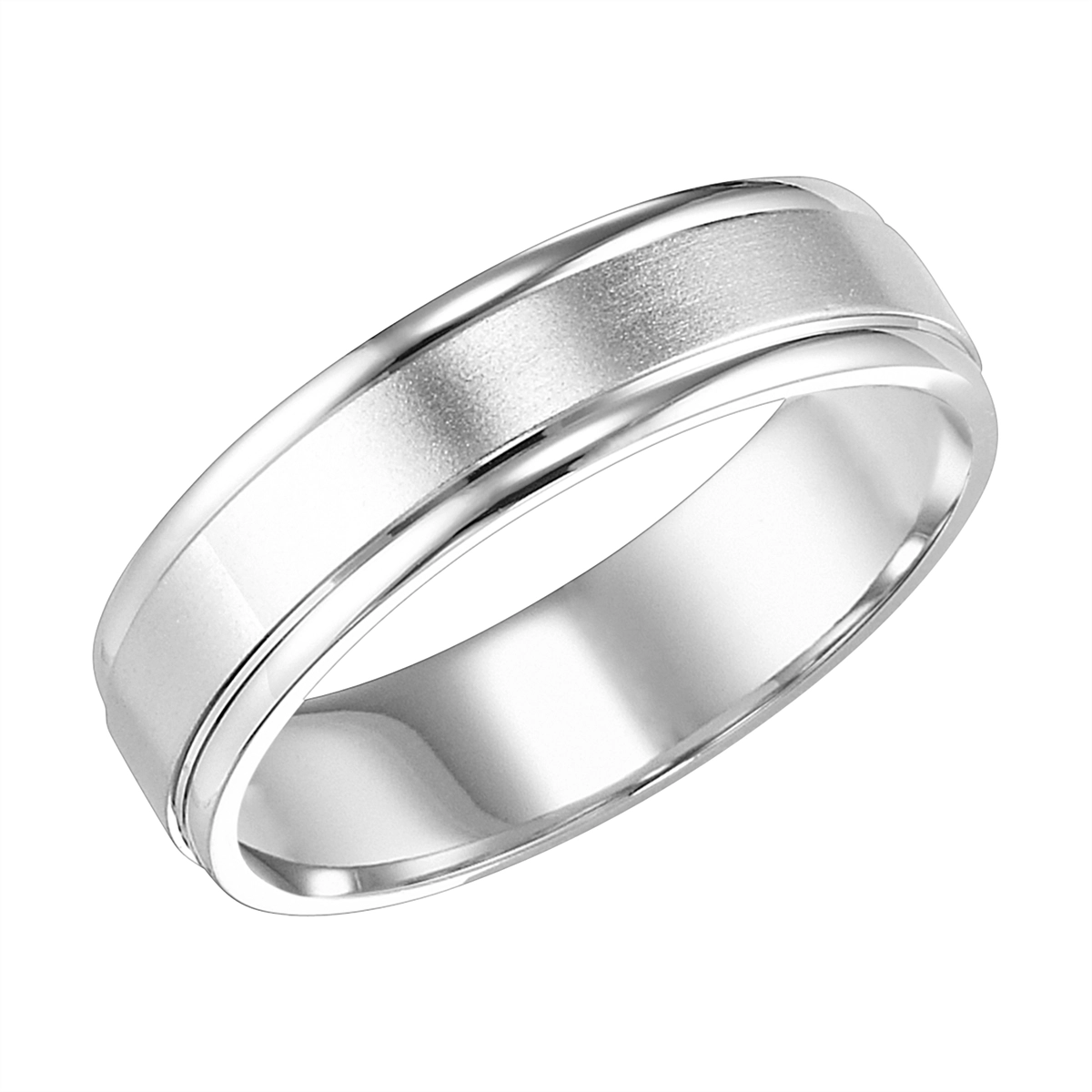 Mens Bands Wedding Rings in White Gold 345263