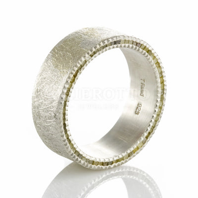 Todd Reed Rings in Silver containing Diamond TRDR509-SILVER