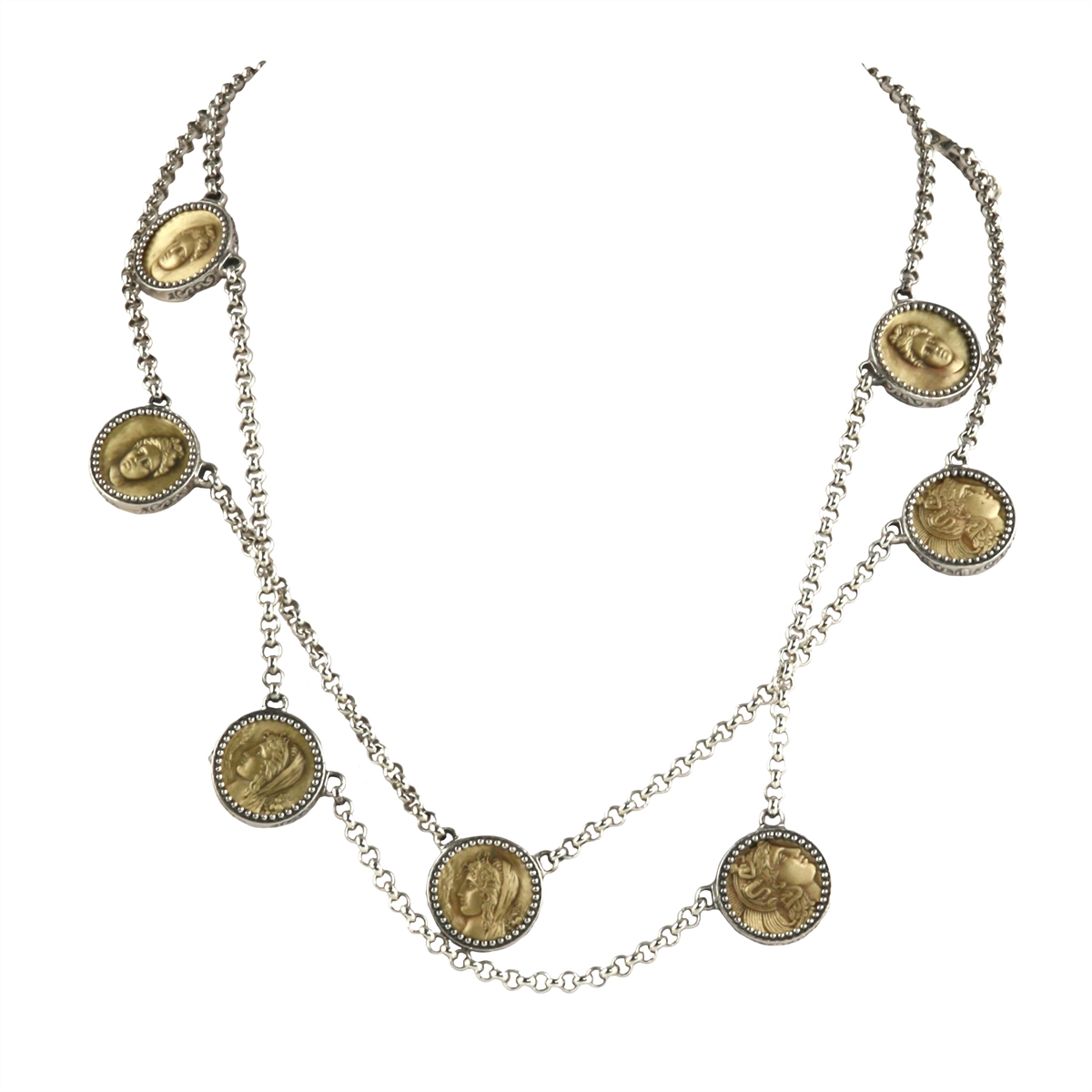 Konstantino Necklaces in Mixed Metals KOKJ424-300-36”