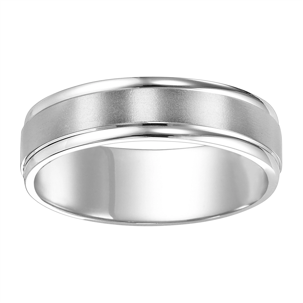 Mens Bands Wedding Rings in White Gold 347238