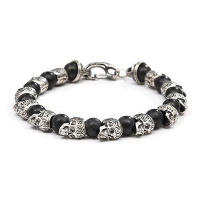 csv_image William Henry Bracelet in Silver containing Black onyx BB4
