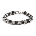 William Henry Bracelets in Silver containing Black onyx BB4-LG