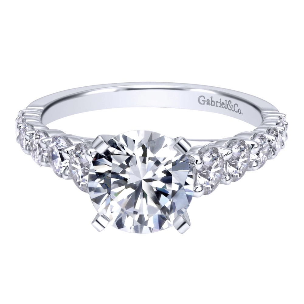 Gabriel & Co Engagement Rings in White Gold containing Diamond ER11737R6W44JJ