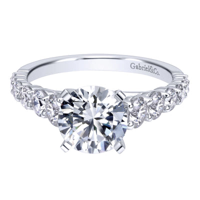 csv_image Gabriel & Co Engagement Ring in White Gold containing Diamond ER11737R6W44JJ