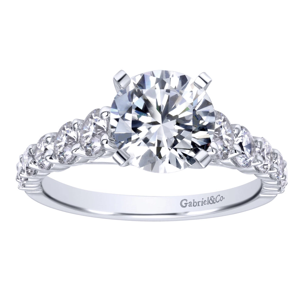 Gabriel & Co Engagement Rings in White Gold containing Diamond ER11737R6W44JJ
