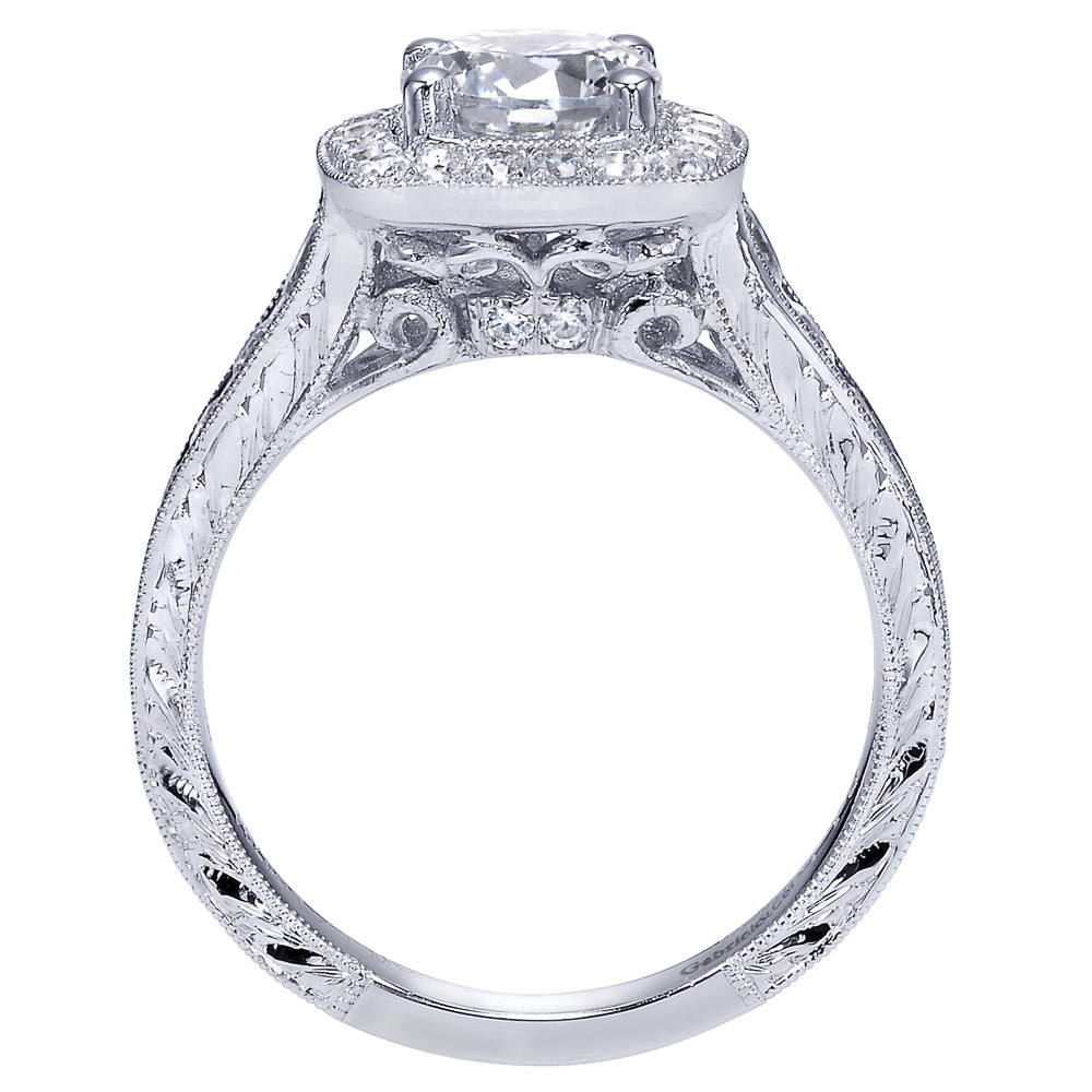 Gabriel & Co Engagement Rings in White Gold containing Diamond ER8794W44JJ