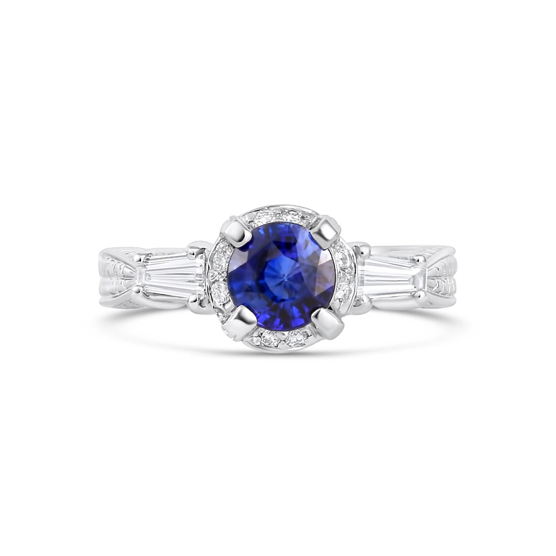 Engagement Collections Rings in White Gold containing Multi-gemstone, Diamond, Sapphire 347751
