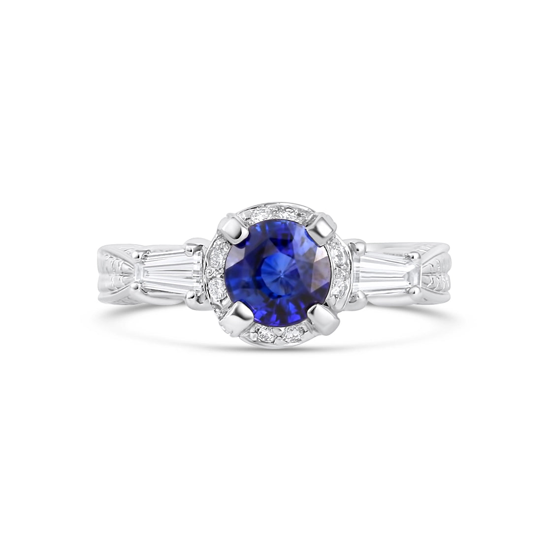 Engagement Collections Rings in White Gold containing Multi-gemstone, Diamond, Sapphire 347751