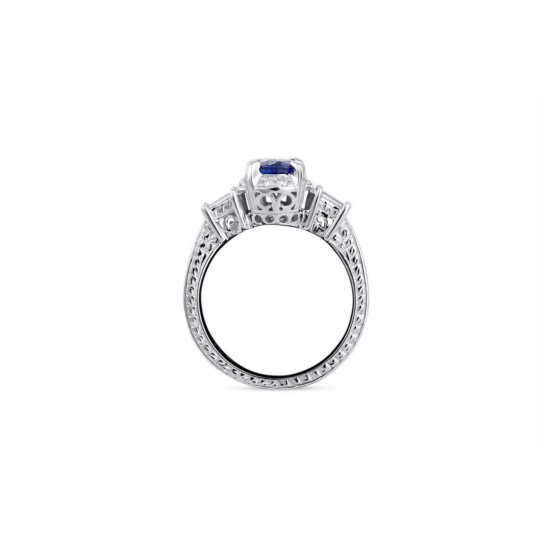 Engagement Collections Rings in White Gold containing Multi-gemstone, Diamond, Sapphire 347751