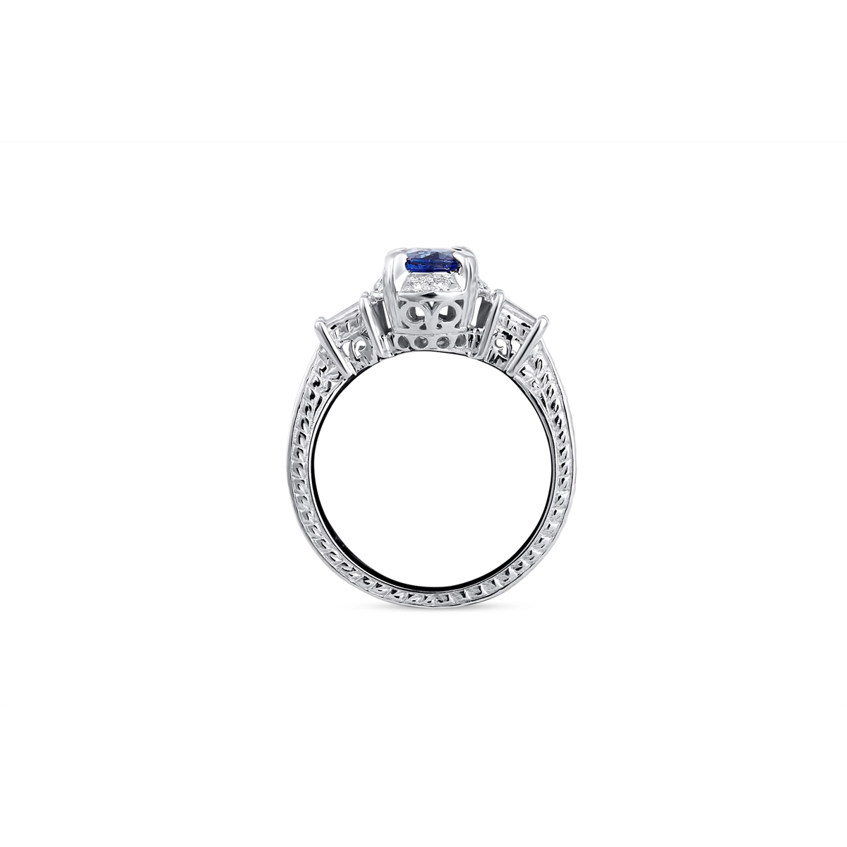 Engagement Collections Rings in White Gold containing Multi-gemstone, Diamond, Sapphire 347751