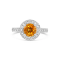 Engagement Collections Rings in White Gold containing Garnet, Multi-gemstone, Diamond 348053