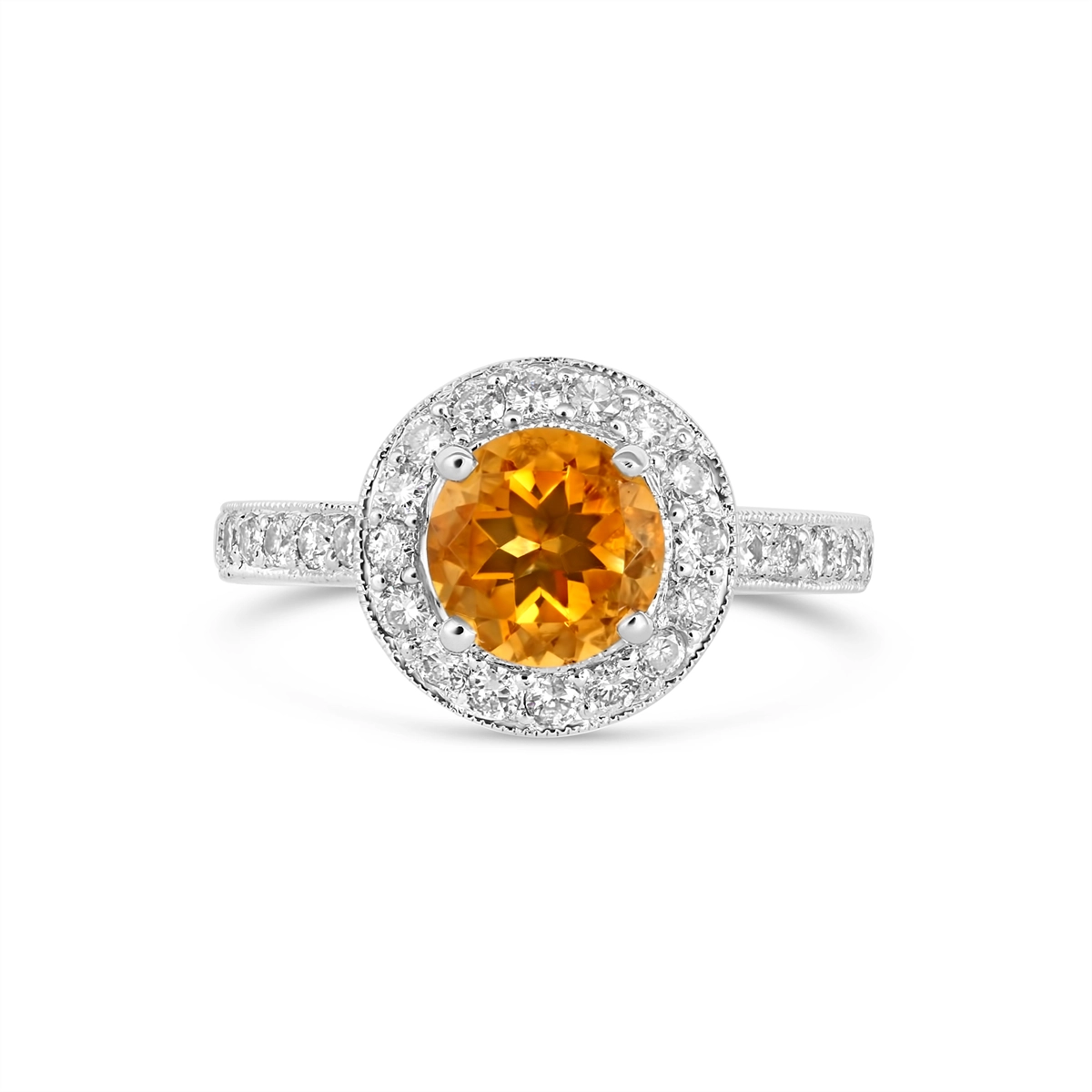 Engagement Collections Rings in White Gold containing Garnet, Multi-gemstone, Diamond 348053
