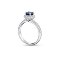 Engagement Collections Rings in White Gold containing Multi-gemstone, Diamond, Sapphire 348203