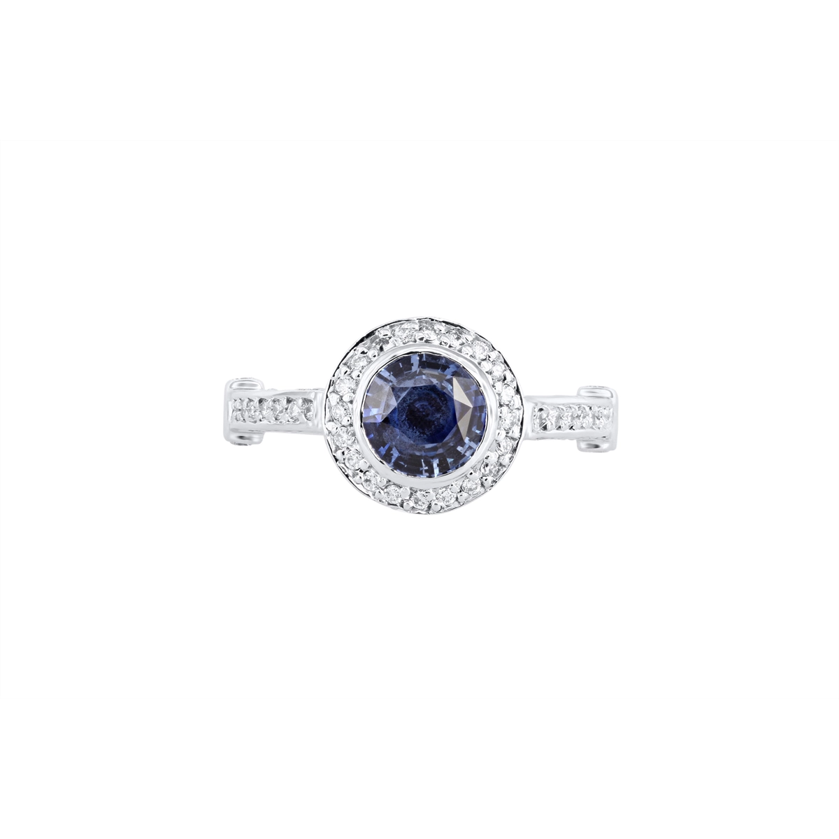 Rings Rings in White Gold containing Multi-gemstone, Diamond, Sapphire DR-120