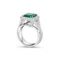 Engagement Collections Rings in White Gold containing Multi-gemstone, Diamond, Emerald 348318