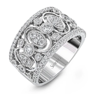 Simon G Rings in White Gold containing Diamond 349451